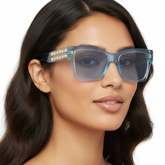 New Authentic Givenchy Womens Square/Rectangle Blue Blue Blue Fashion Designer S